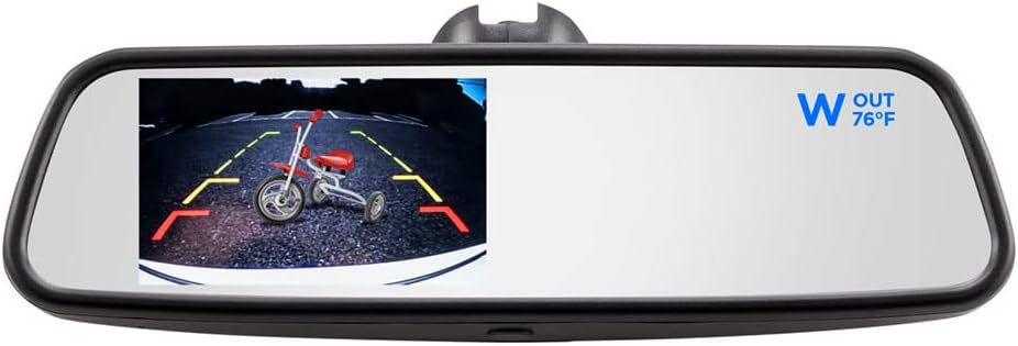 iBeam TE-CTM45 4.5 Inch Compass/Temp Mirror Monitor
