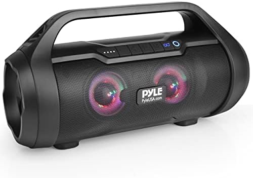 Pyle Wireless Portable Bluetooth Boombox Speaker- 40W Max 2.0CH Rechargeable
