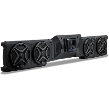 SSV Works Plug-and-Play 4-Speaker Overhead Sound Bar with MR305 Bluetooth Radio