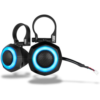 SSV Works Universal 1" Cage-Pod Tweeters w/RGB Ring for UTV Audio (Pair)