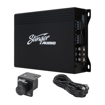 Stinger Audio MT-600.4 1000 Watt RMS Compact 4-Channel Car Audio Amplifier