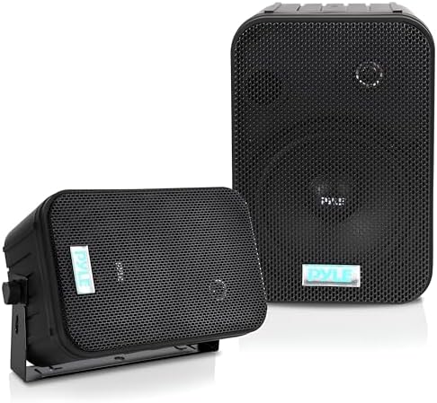 Pyle 2 Way Speaker System Pair - 500W Peak Power 6.5 Inch Passive Weatherproof