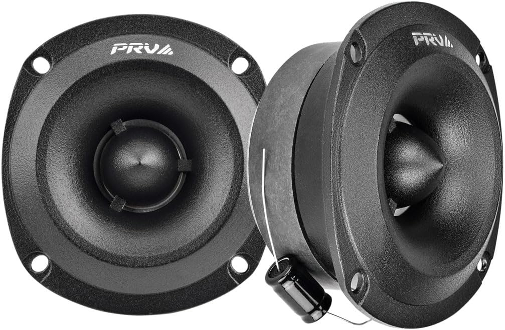 PRV AUDIO Super Tweeters for Car Audio, 3.5 Inch Bullet Tweeter Pair 240 Watts