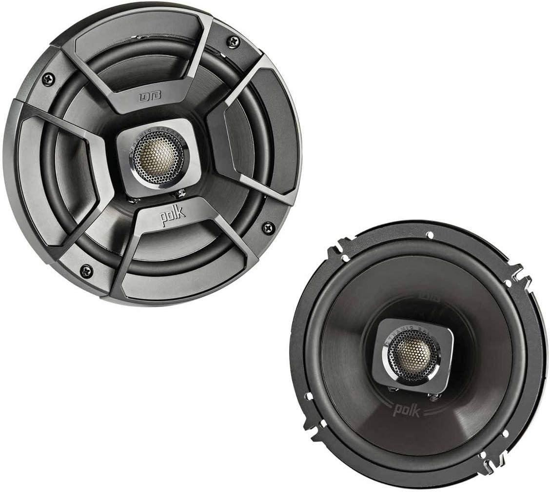 Polk Audio DB652 DB+ Series 6.5 Inch Marine Speakers, 2-Way Coaxial