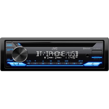 JVC KD-SR87BT Bluetooth CD Car Stereo with USB Port – AM/FM Radio, MP3 Player