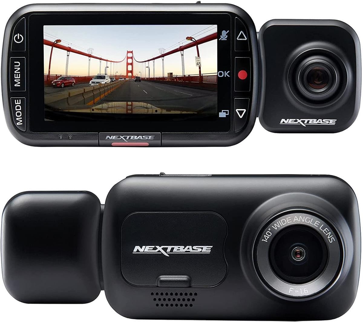 Nextbase 222x Front and Rear Dash Cam | Car Recording Camera | Full 1080p/30fps