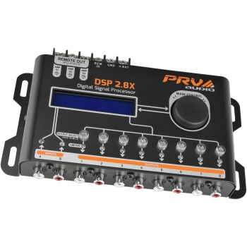 PRV AUDIO Car Audio DSP 2.8X Digital Crossover and Equalizer 8 Channel Full