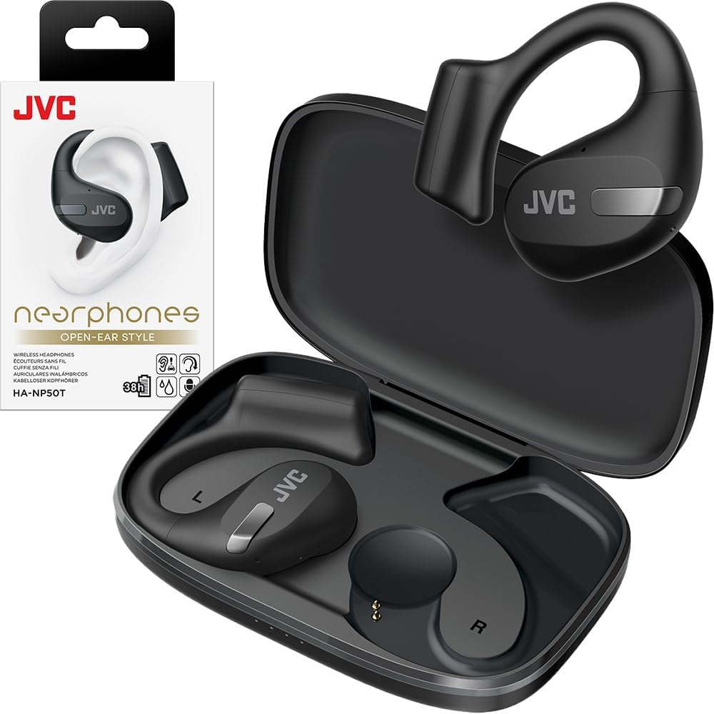 JVC New Nearphones Open Ear True Wireless Headphones with 16mm Large Drivers