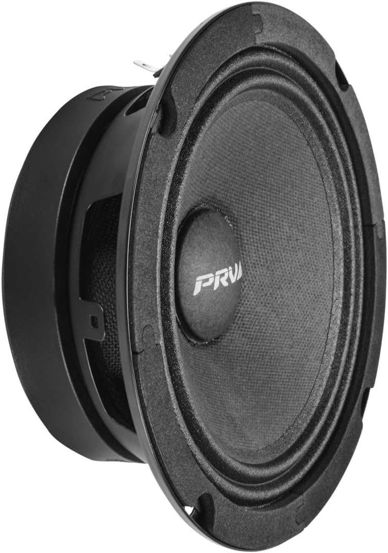 PRV AUDIO 6.5 Inch Shallow Midrange Speaker, 6MR200A, 200 Watts, 8 Ohm Shallow
