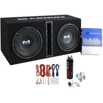 MTX Magnum MB210SP 10-Inch 400W RMS Dual Subwoofer System, Soundstorm AKS8 8