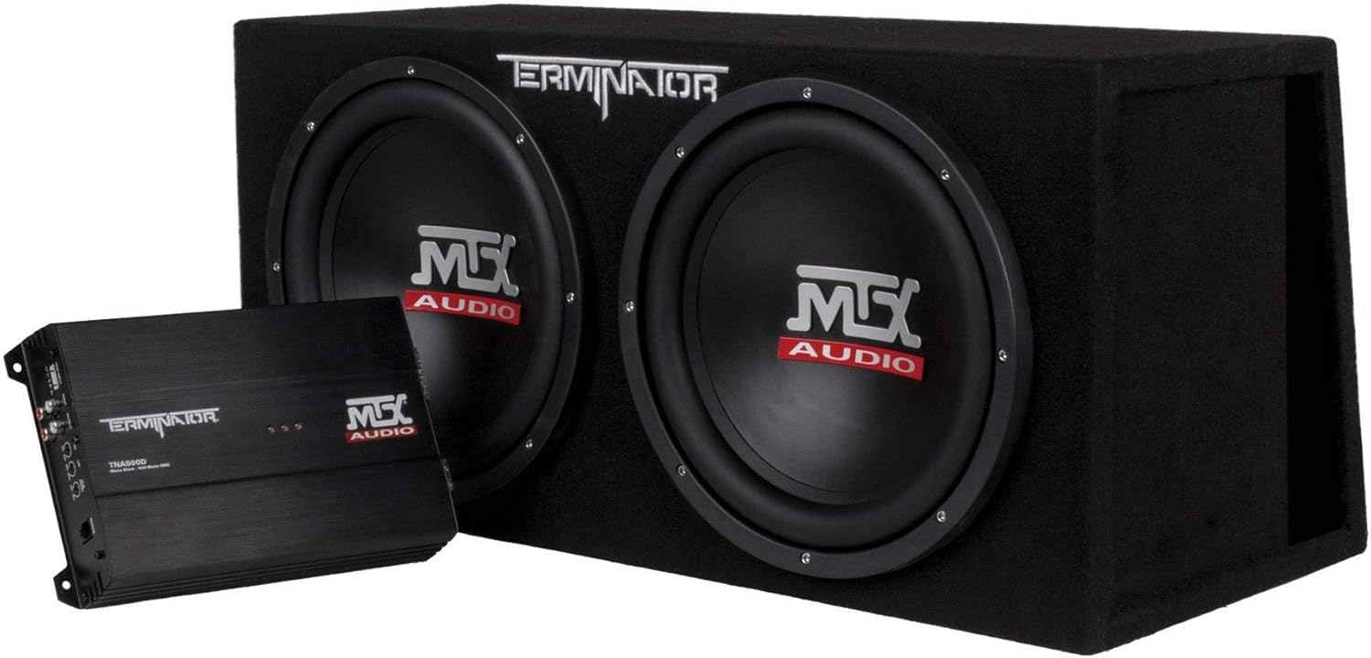 MTX TNP212DV 12-Inch 2000-Watt Dual Loaded Vented Subwoofer Enclosure