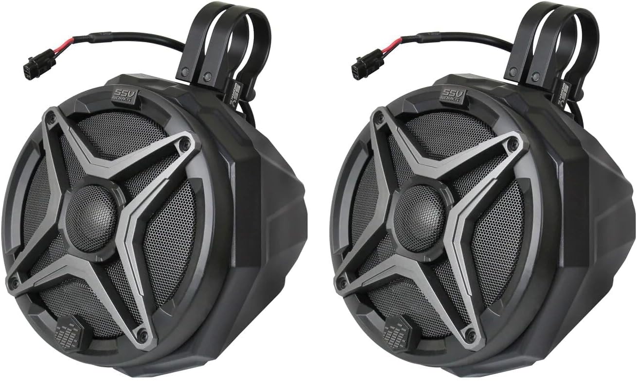 SSV Works 180-US2-C65 Universal 6.5in. Cage-Mount Speaker Pods for ATVs/UTVS