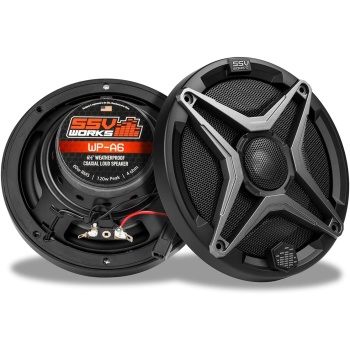 SSV Works 6.5" Marine Grade Powersports Speakers | 120W 4-Ohm 2-Way Coaxial