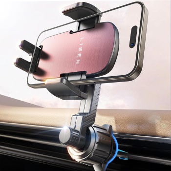 LISEN Phone Mount for Car Vent [Never Blocking] Rotatable Car Phone Holder Air