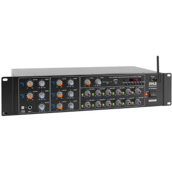 Pyle 12-Channel Wireless Bluetooth Power Amplifier - 6000 Watts Maximum Power