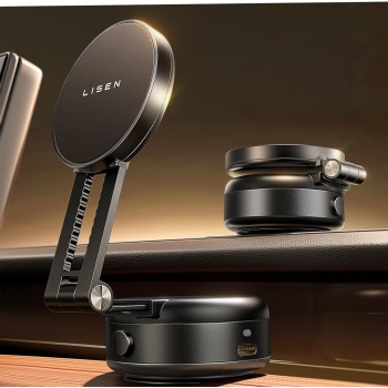 LISEN Electric Suction Cup Phone Mount, Vacuum Electric Suction Cup Phone Mount