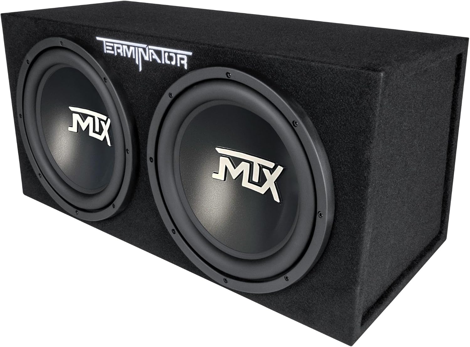 MTX Dual 12-Inch Subwoofers with Loaded Enclosure, 1200W Max Power, 400W RMS