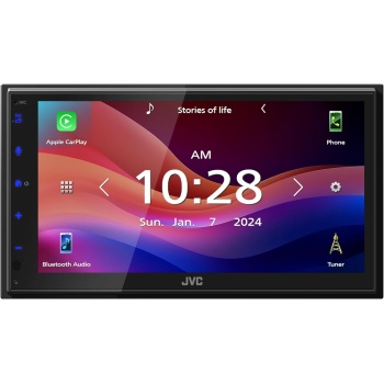 JVC KW-M595BT Digital Car Stereo (50W x 6-Ch), Apple CarPlay & Android Auto