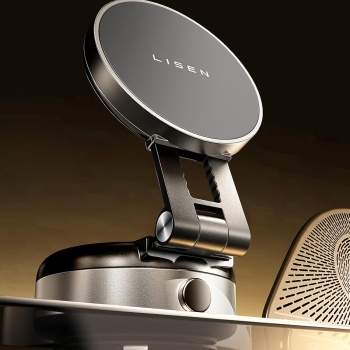 LISEN for iPhone 17 Portable Electric Vacuum Suction Phone Holder for Car