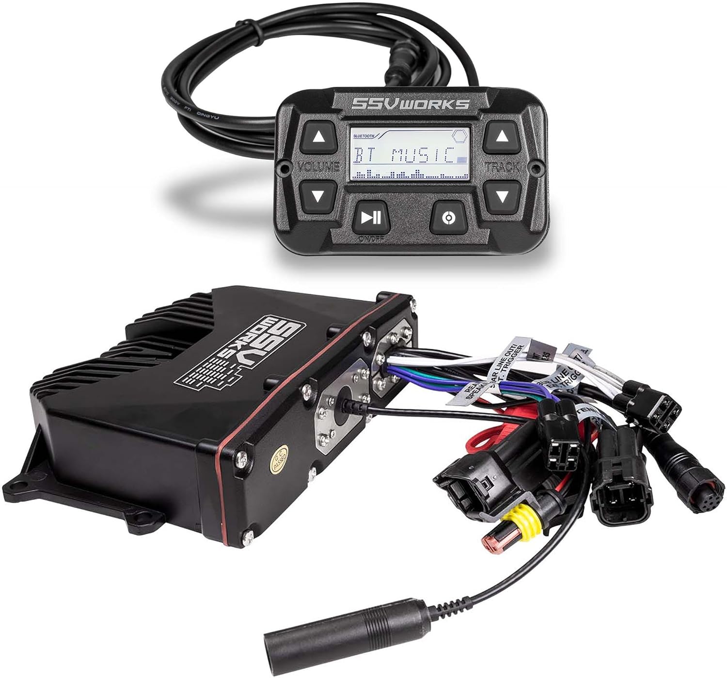 SSV Universal Bluetooth Media-Controller with LCD-Display w/Trim Ring