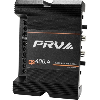 PRV Audio QS400.4 2 Ohm Mini Compact 4 Channel Car Audio Amplifier 4 x 100 Watts