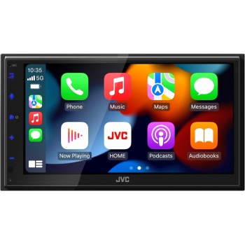 JVC KW-M590BT Single Din/Double Din Car Stereo (50W x 4-Ch), L-Shaped Chassis