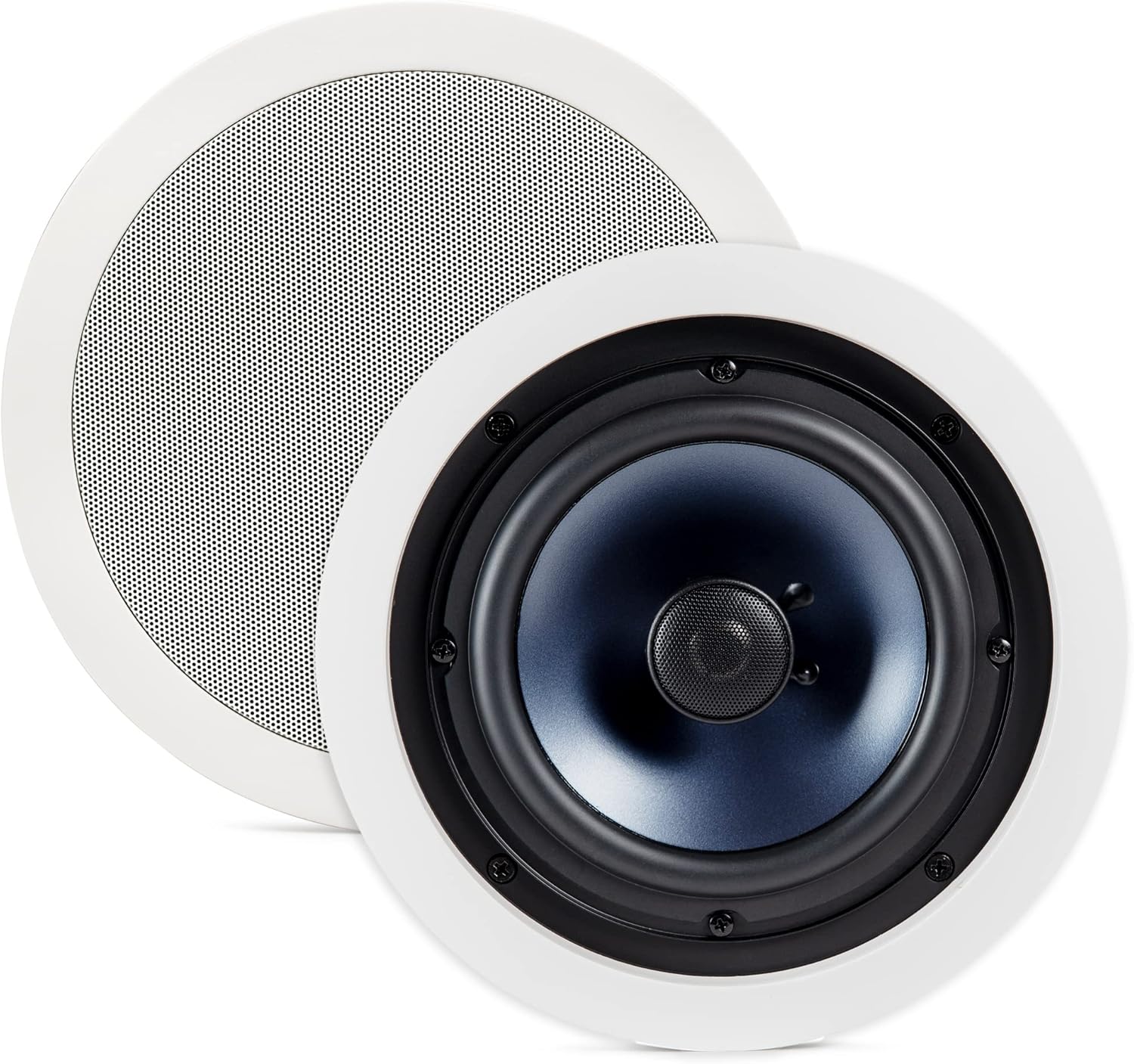 Polk Audio RC80i 2-Way Premium In Ceiling Speakers 8" Round (Set of 2) Perfect