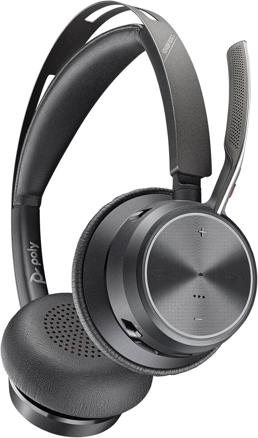 Poly - Voyager Focus 2 UC USB-C Headset (Plantronics) - Bluetooth Dual-Ear