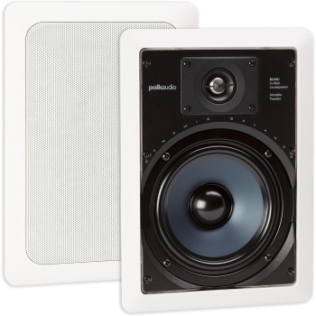 Polk Audio RC65i 2-Way Premium in-Wall 6.5 Speakers, Rectangular Indoor