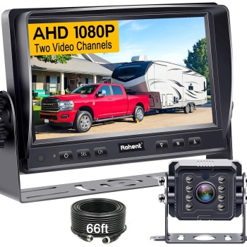 HD 1080P Wired RV Backup Camera System - with 170° Wide-Angle Lens