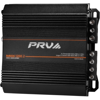 PRV Audio MDX1200.2 2 Ohm Mini 2 Channel Car Audio Amplifier 2X 600 Watts RMS