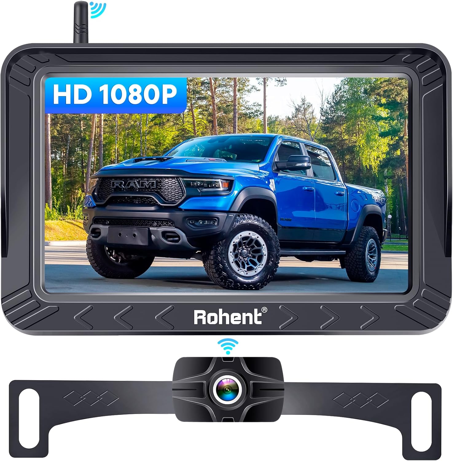 5-Inch Wireless Backup Camera for Trucks: Strong Signal HD 1080P Rear View