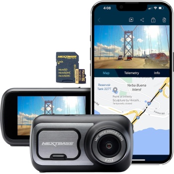 Nextbase 422GW Dash Cam and 32GB Micro SD Memory Card Bundle- 1440p HD Recording