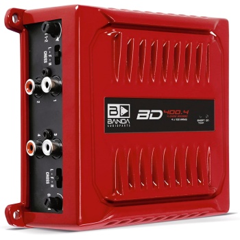 Banda Audioparts BD400.4RED Four Channel 4 x 100 Watt Rms Full Range Car Audio
