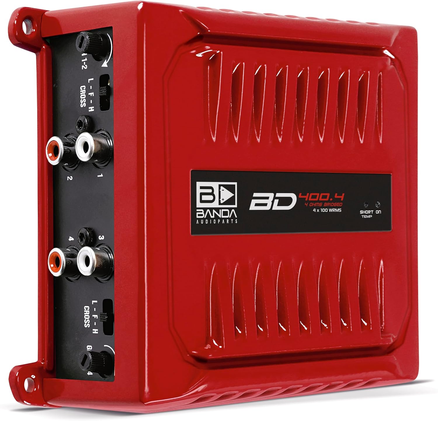 Banda Audioparts BD400.4RED Four Channel 4 x 100 Watt Rms Full Range Car Audio