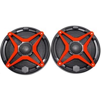 SSV WP-A6 6.5" Waterproof Speakers+Red Grilles for Polaris RZR/ATV/UTV/Jeep