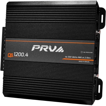 PRV Audio QS1200.4 2 Ohm Compact 4 Channel Car Audio Amplifier 4 x 310 Watts RMS