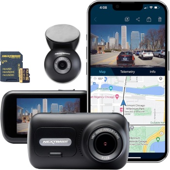 Nextbase 322GW Dash Cam Front + Rear Window Camera + 32GB SD Card