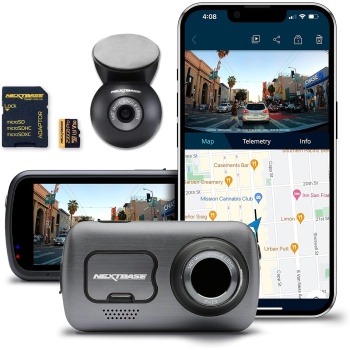 Nextbase 622GW Dash Cam with Rear Window Cam and 256GB Micro SD Memory Card