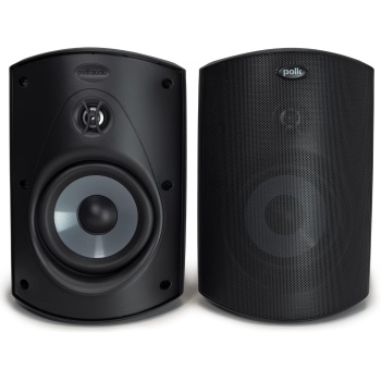 Polk Audio Atrium 5 Outdoor Speakers with Powerful Bass (Pair, Black)