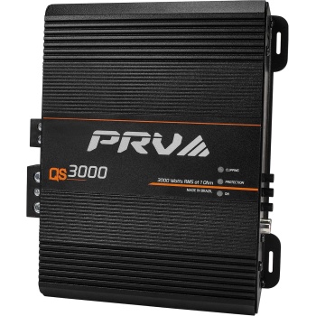 PRV Audio QS3000 1 Ohm 3000 Watt Amp Car Audio Amplifier Full Range HD Sound